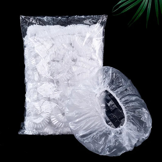 100/50/20Pcs Disposable Food Cover Food Grade Fruit Vegetable Storage Bag Elastic Plastic Bag Bowl Cup Kitchen Fresh Keeping Bag