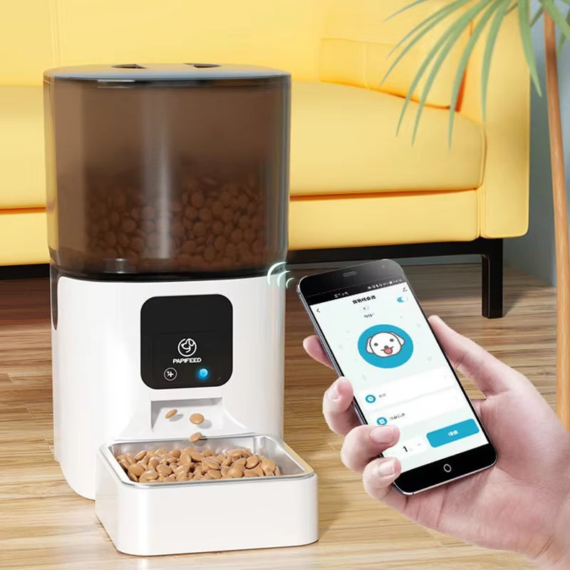 Wifi Smart Cat Automatic Feeders Automatic Regular Quantitative Cat Dog Food Remote Control Feeder for Cat Dog Dry Food